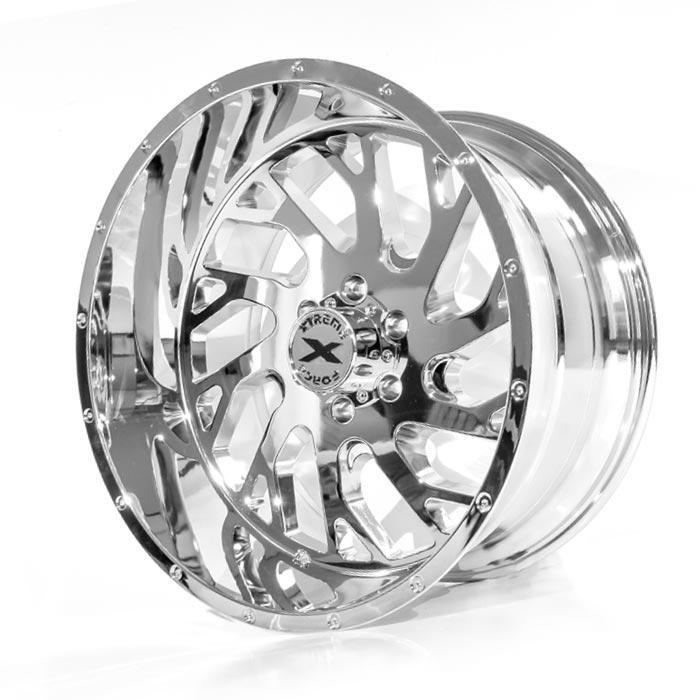 Xtreme Force XF-8 26x14 -72 6x139.7 (6x5.5) Chrome With 35X13.50R26 RBP MT Packages