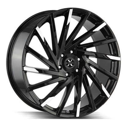 Xcess X02 22x9 +35 5x114.3 GLOSS BLACK MACHINED