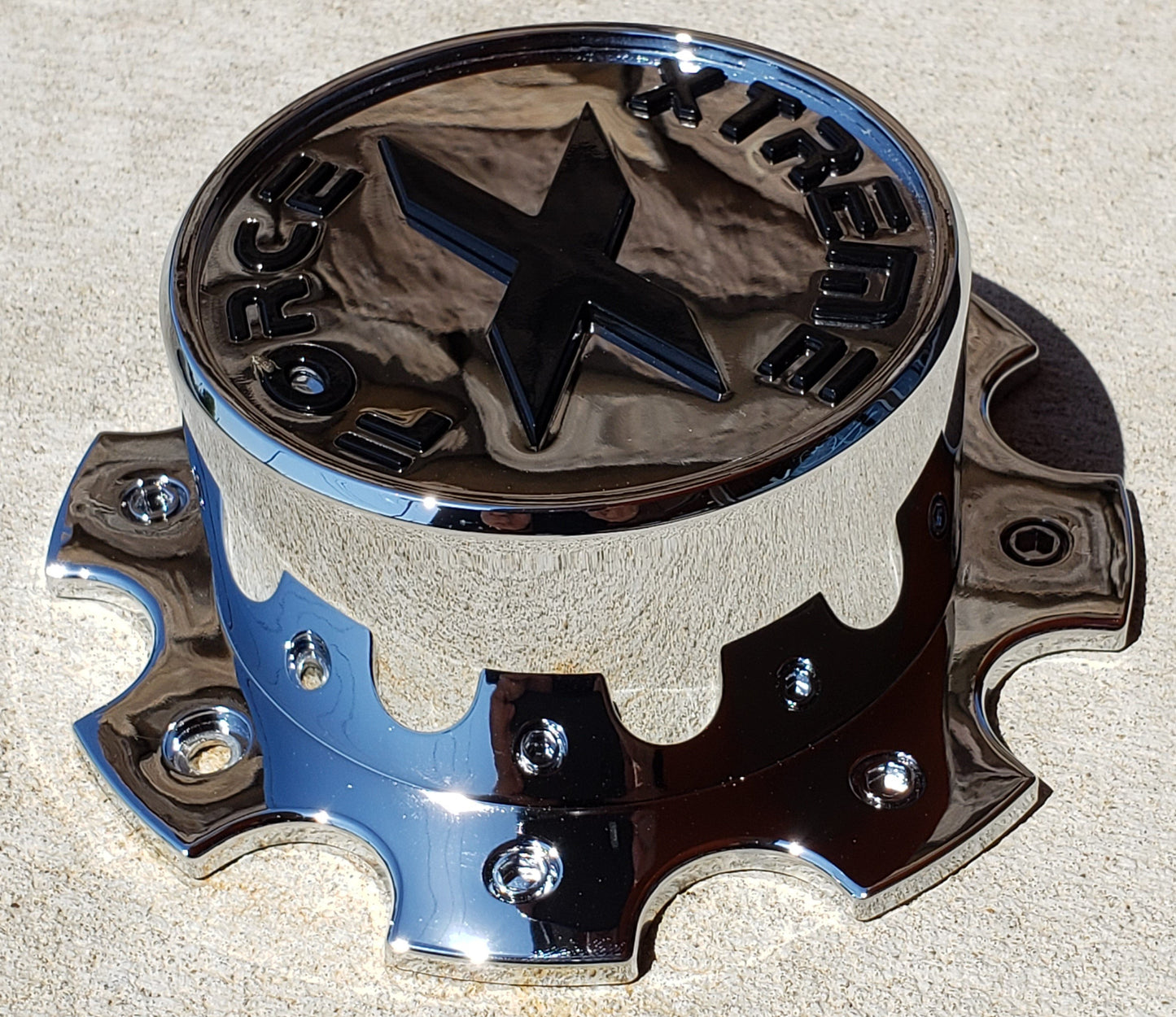 Xtreme Force Center Cap Chrome 22x10, 22x12, 24x14, 26x14 8x165.1(8x6.5)