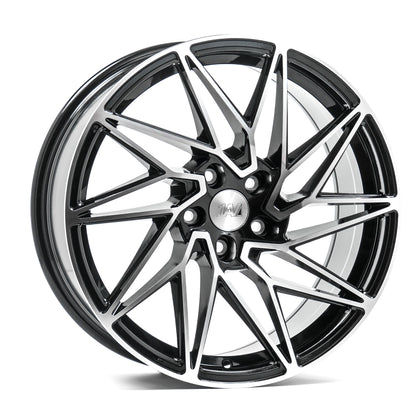 AXE ZX10 18X8 40 BLANK BLACK AND POLISHED FACE