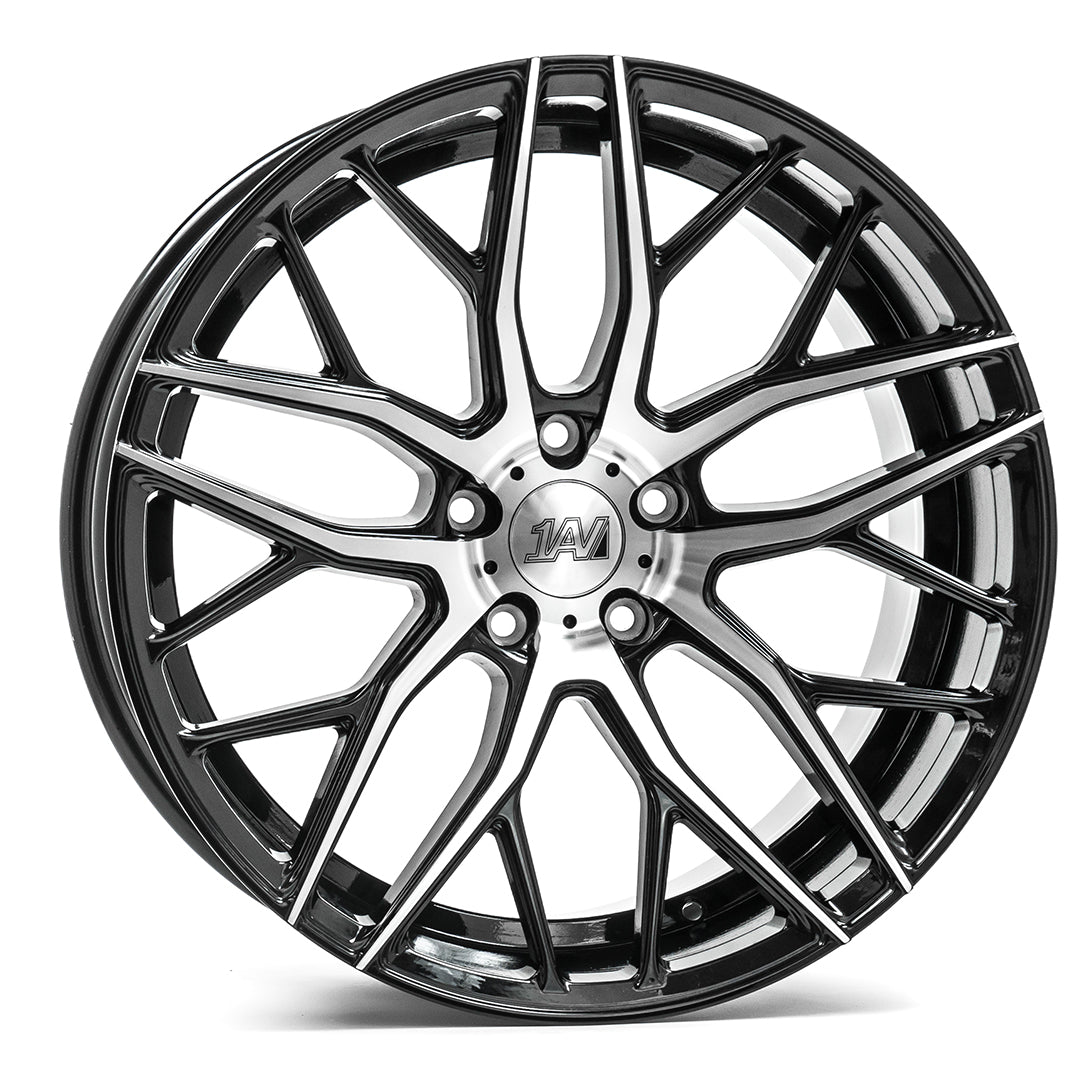 AXE ZX11 20X8.5 40 5X114 BLACK AND POLISHED FACE