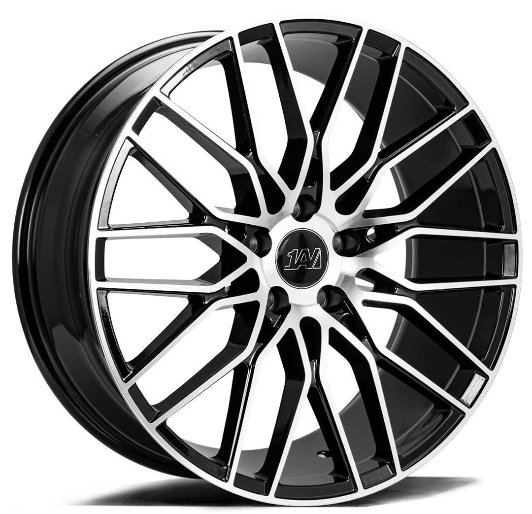 AXE ZX8 20X8.5 35 5X114 BLACK AND POLISHED FACE