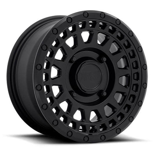Black Rhino Powersports PARKER UTV 15X7 51 4X110 MATTE BLACK