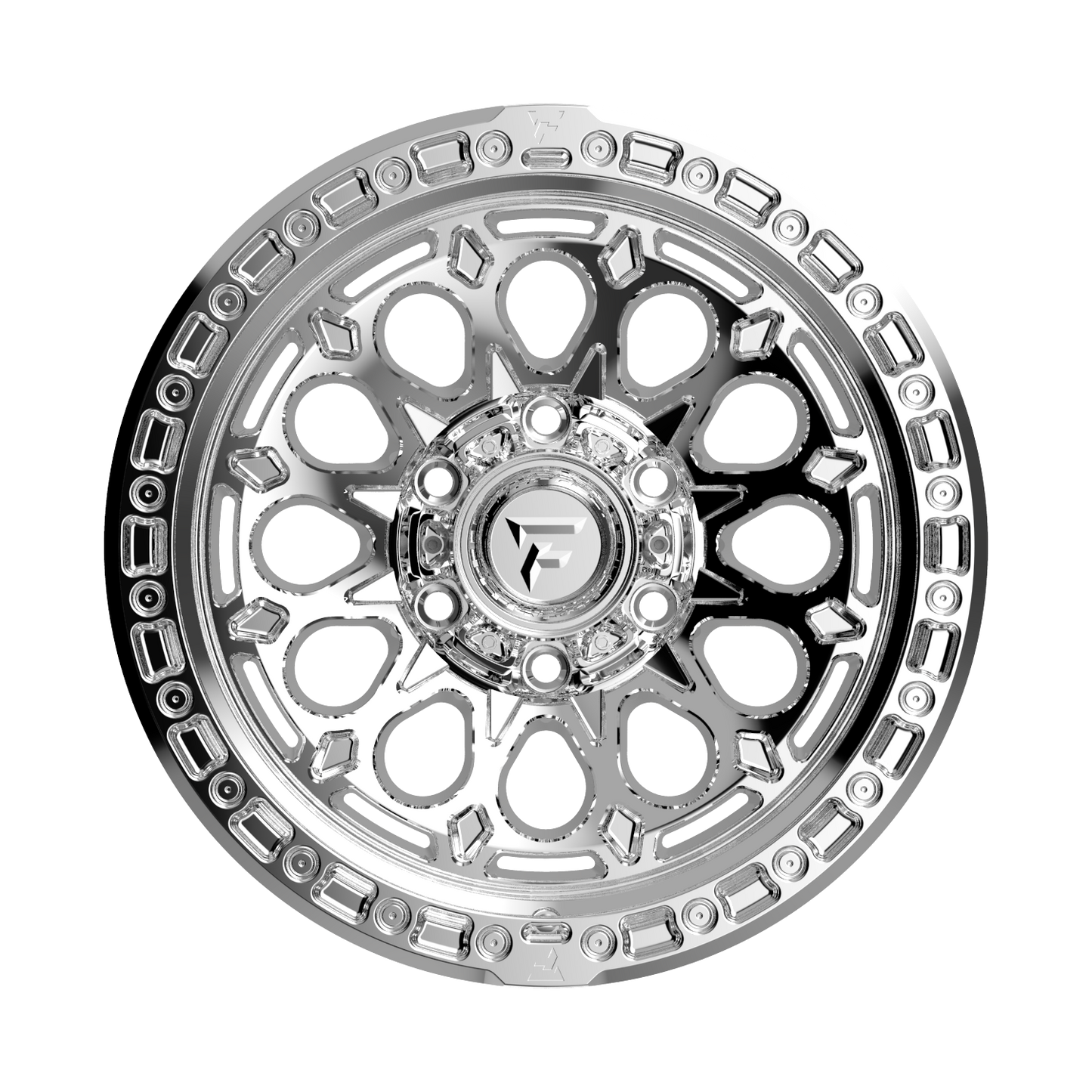 FITTIPALDI OFFROAD FT100MC 17X9, PCD 6X5.50, ET -12, CB 106.2-MIRROR COAT