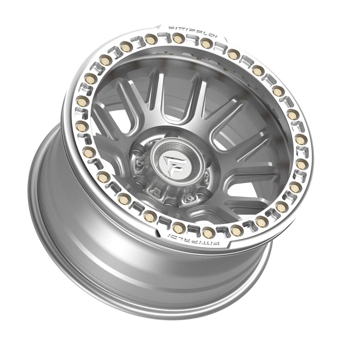 FITTIPALDI FB151M 17X9, PCD 6X5.50, ET -38, CB 106.2-MACHINED SILVER