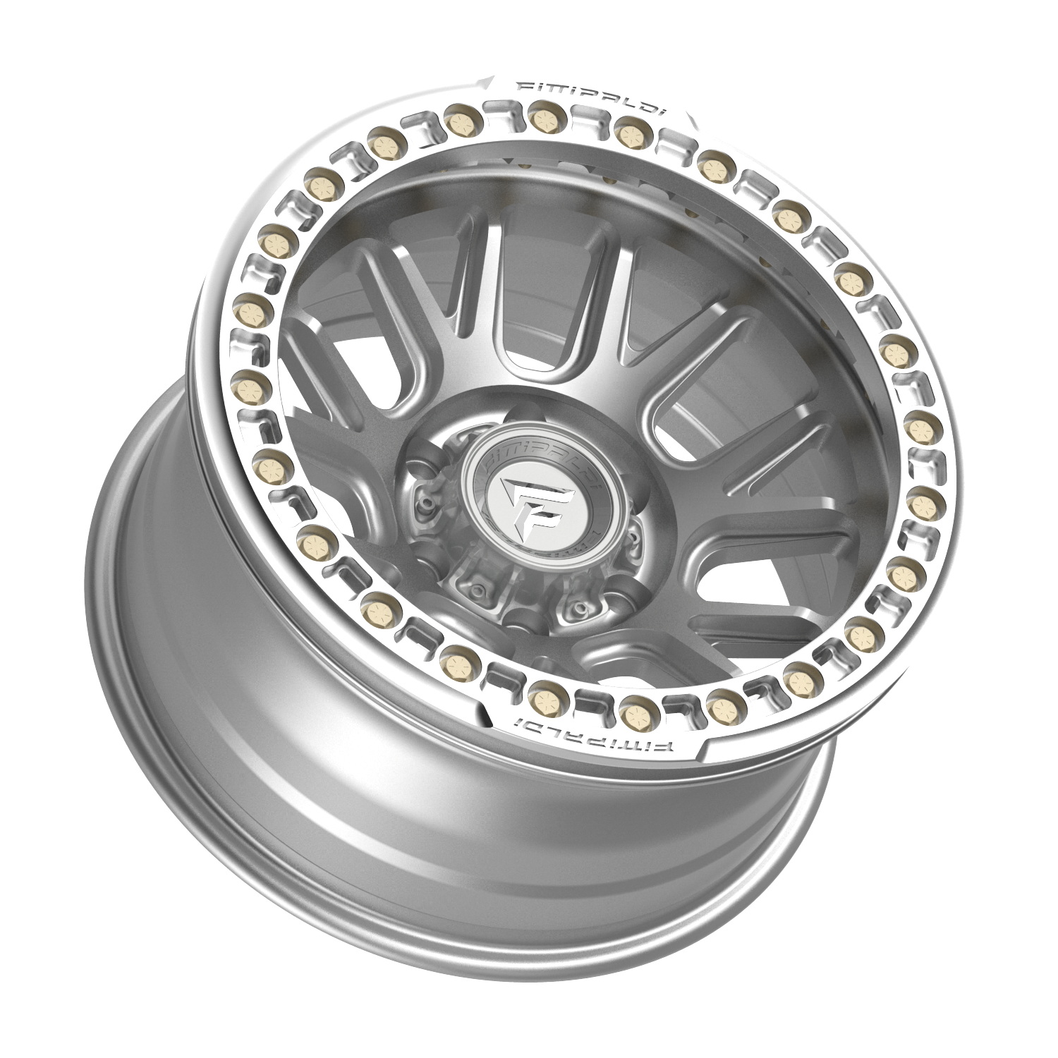 FITTIPALDI FB151M 17X9, PCD 6X5.50, ET -38, CB 106.2-MACHINED SILVER