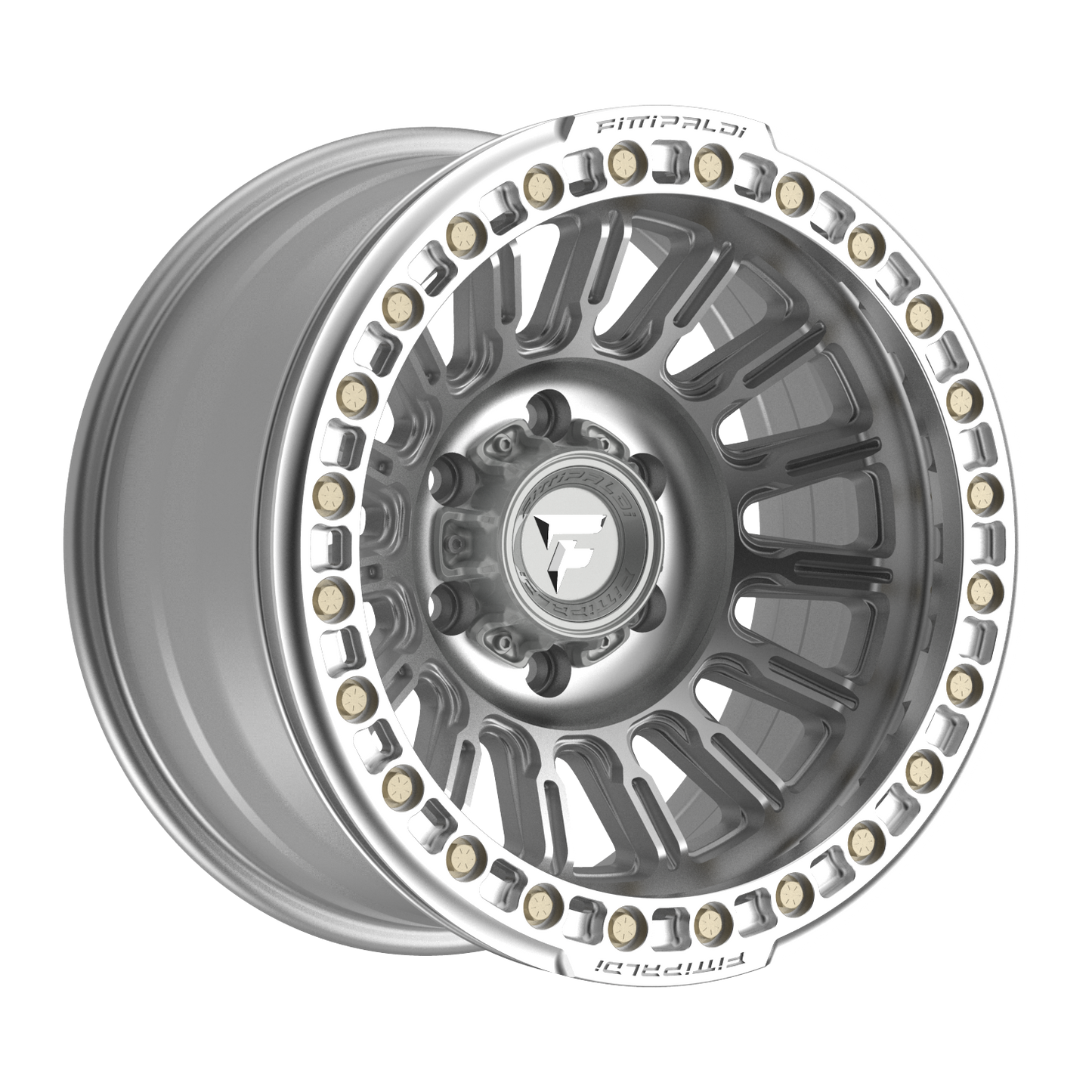 FITTIPALDI FB152M 17X9, PCD 6X5.50, ET -38, CB 106.2-MACHINED SILVER