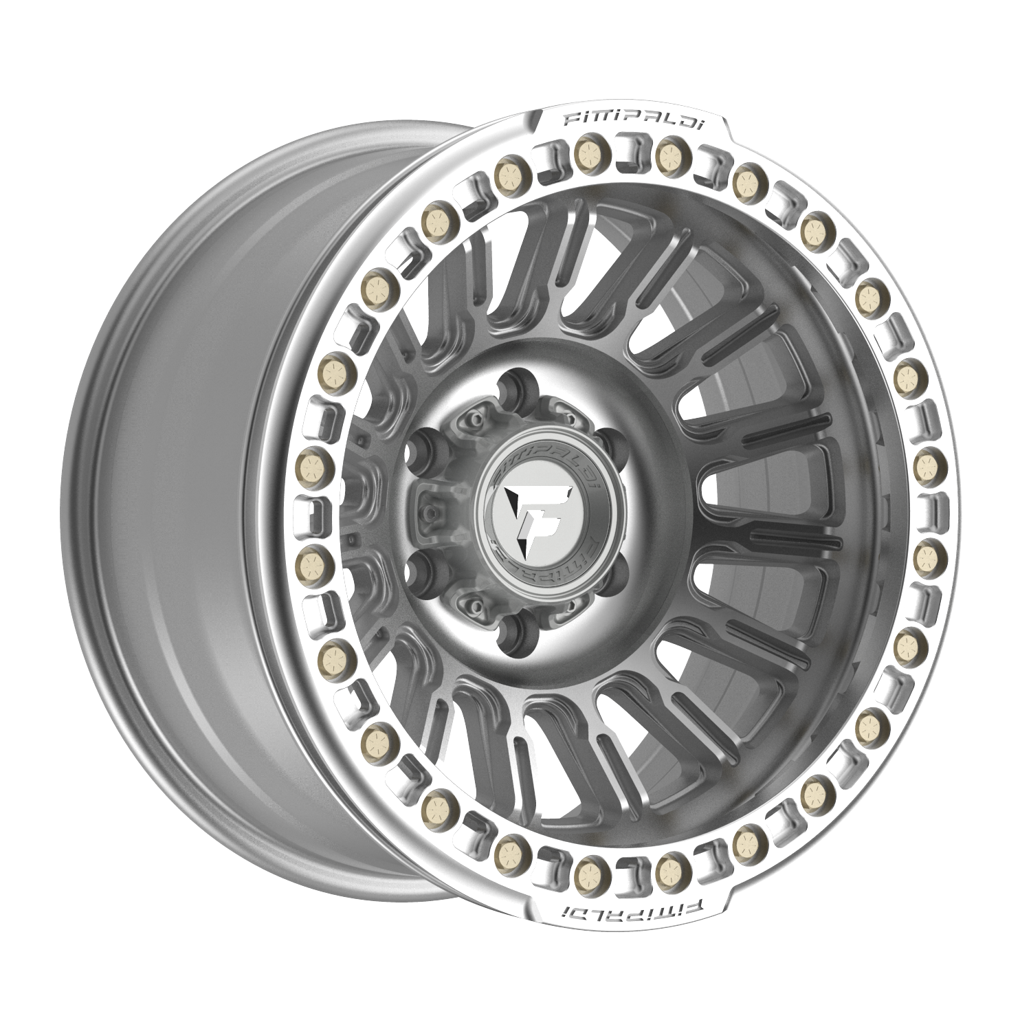 FITTIPALDI FB152M 17X9, PCD 6X5.50, ET -38, CB 106.2-MACHINED SILVER