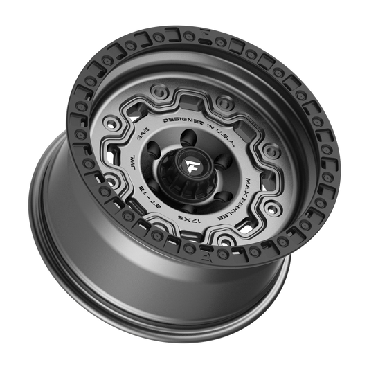 FITTIPALDI OFFROAD FT100AB 17X9, PCD 6X5.50, ET -12, CB 106.2-SATIN ANTHRACITE BLACK RING