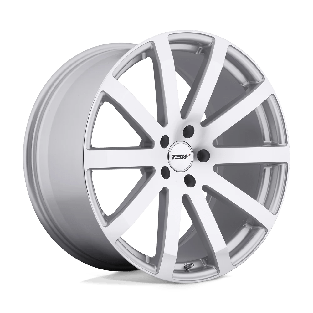 TSW BROOKLANDS 20X10 54 5X112/5X112 SILVER W/ MIRROR-CUT FACE