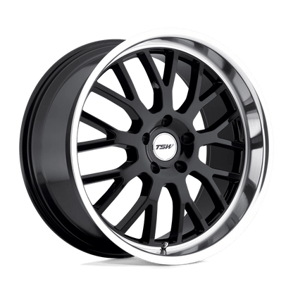 TSW TREMBLANT 20X8.5 35 5X120/5X4.72 GLOSS BLACK W/ MIRROR CUT LIP
