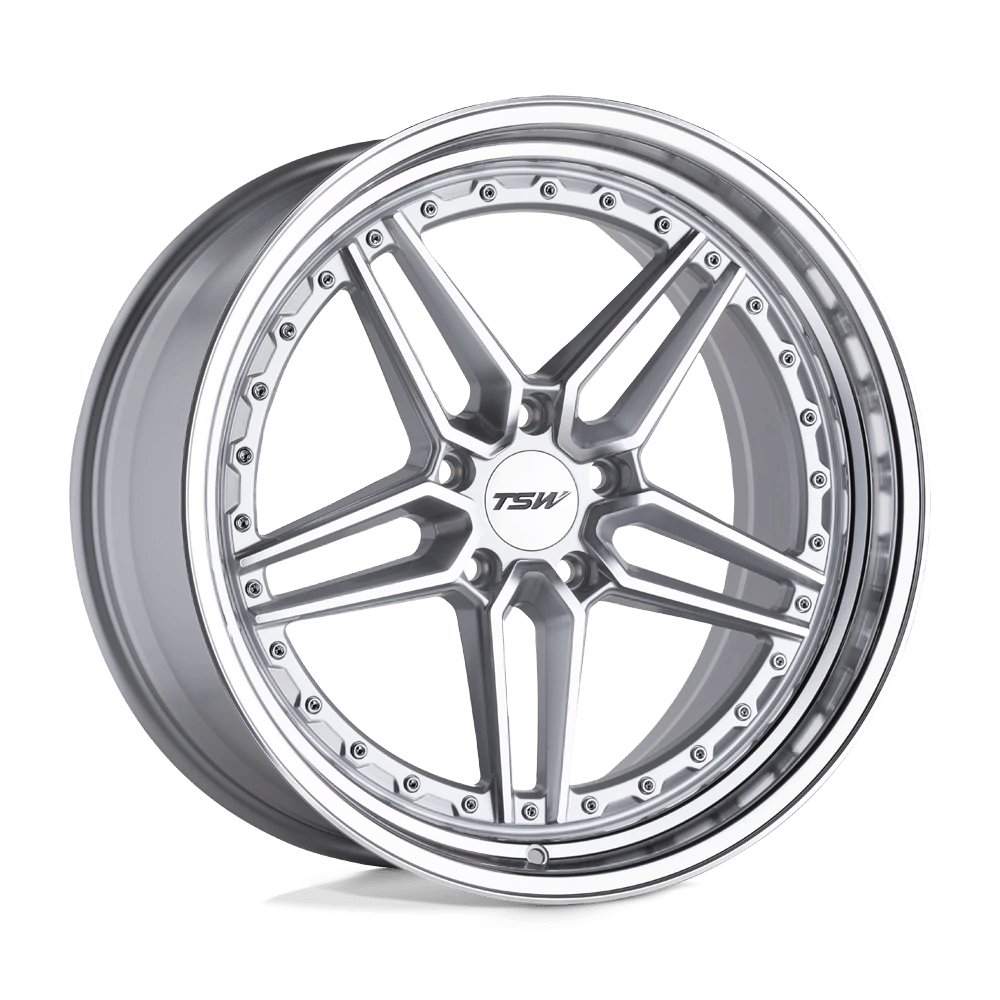 TSW ASCARI 20X9 15 5X120/5X4.72 SILVER W/ MIRROR CUT FACE & LIP