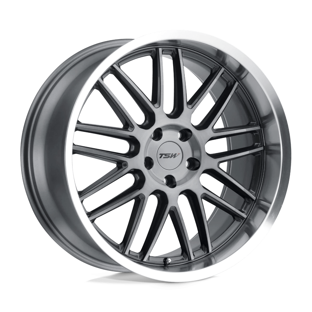 TSW AVALON 19X8.5 35 5X120/5X4.72 GUNMETAL W/ BRUSHED GUNMETAL FACE & MACHINED LIP