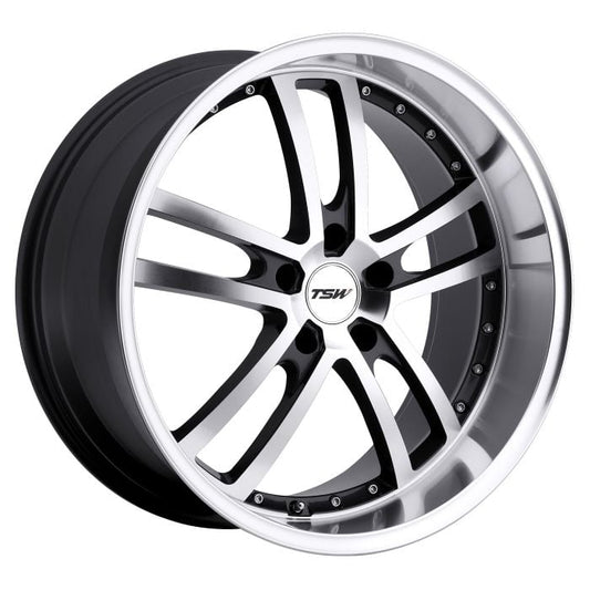 TSW CADWELL 17X8 40 5X114.3 GUNMETAL MIRROR CUT FACE/LIP