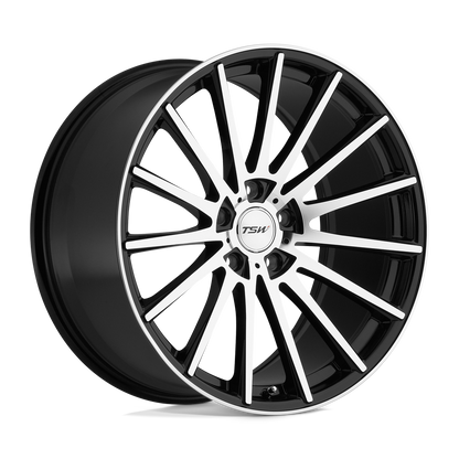 TSW CHICANE 17X8 35 5X120/5X4.72 GLOSS BLACK W/ MIRROR FACE
