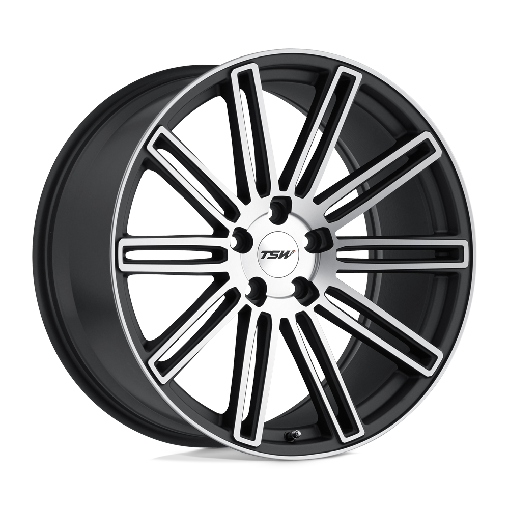 TSW CROWTHORNE 18X8.5 40 5X120/5X4.72 MATTE GUNMETAL W/ MATTE MACHINE FACE