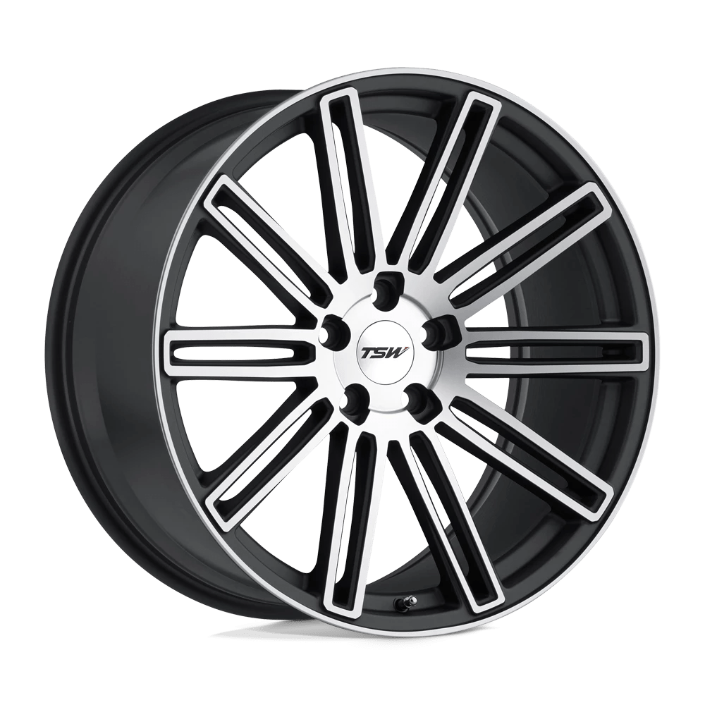 TSW CROWTHORNE 19X8.5 40 5X120/5X4.72 MATTE GUNMETAL W/ MATTE MACHINE FACE