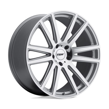 TSW GATSBY 22X10 37 5X120/5X4.72 SILVER W/ MIRROR-CUT FACE
