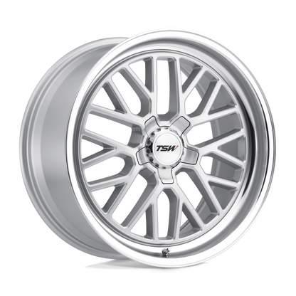 TSW HOCKENHEIM S 17X8 32 5X112/5X112 SILVER W/ MIRROR CUT LIP