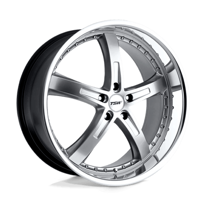 TSW JARAMA 20X8.5 35 5X120/5X4.72 HYPER SILVER W/ MIRROR CUT LIP