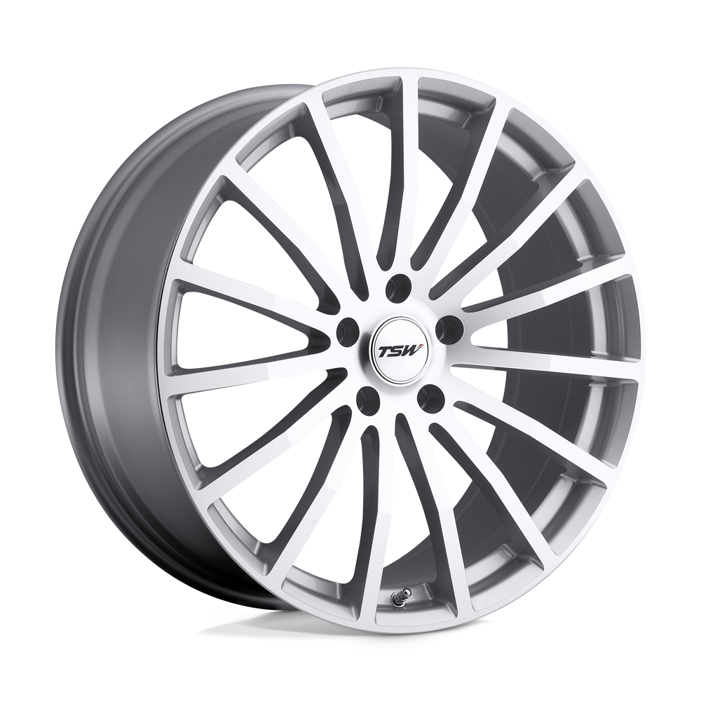 TSW MALLORY 18X9.5 45 5X120/5X4.72 SILVER W/ MIRROR CUT FACE