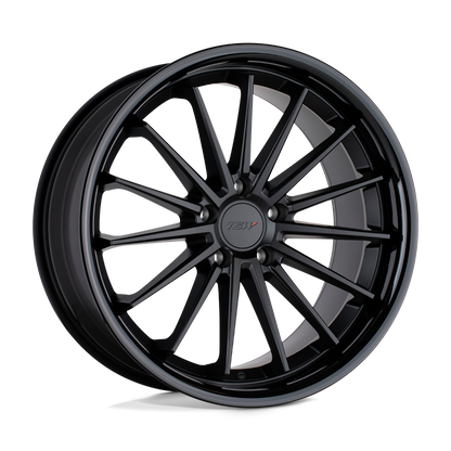 TSW MARINA 18X8.5 35 5X120/5X4.72 MATTE BLACK W/ GLOSS BLACK LIP