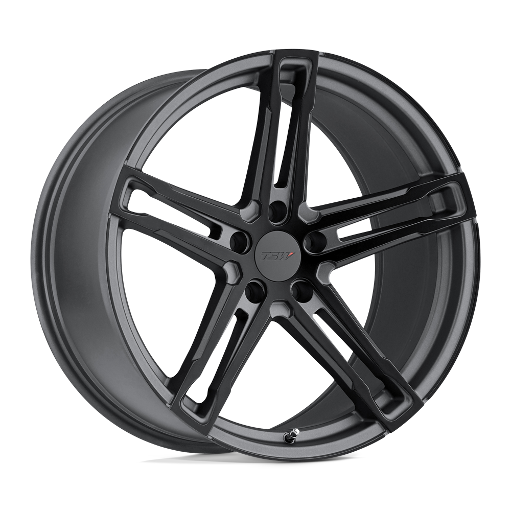 TSW MECHANICA 18X8 40 5X108/5X4.25 MATTE GUNMETAL W/ MATTE BLACK FACE