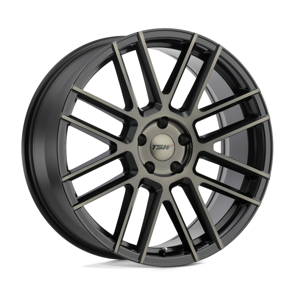 TSW MOSPORT 18X9.5 20 5X120/5X4.72 MATTE BLACK W/ MACHINE FACE & DARK TINT