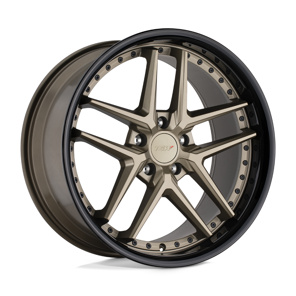 TSW PREMIO 18X8.5 30 5X120/5X4.72 MATTE BRONZE W/ GLOSS BLACK LIP
