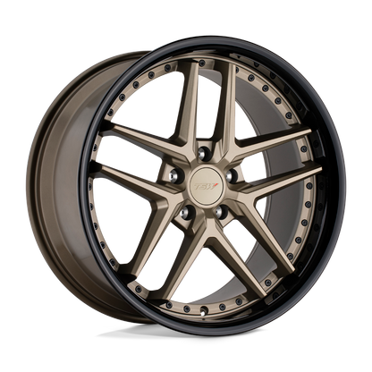 TSW PREMIO 18X8.5 30 5X120/5X4.72 MATTE BRONZE W/ GLOSS BLACK LIP