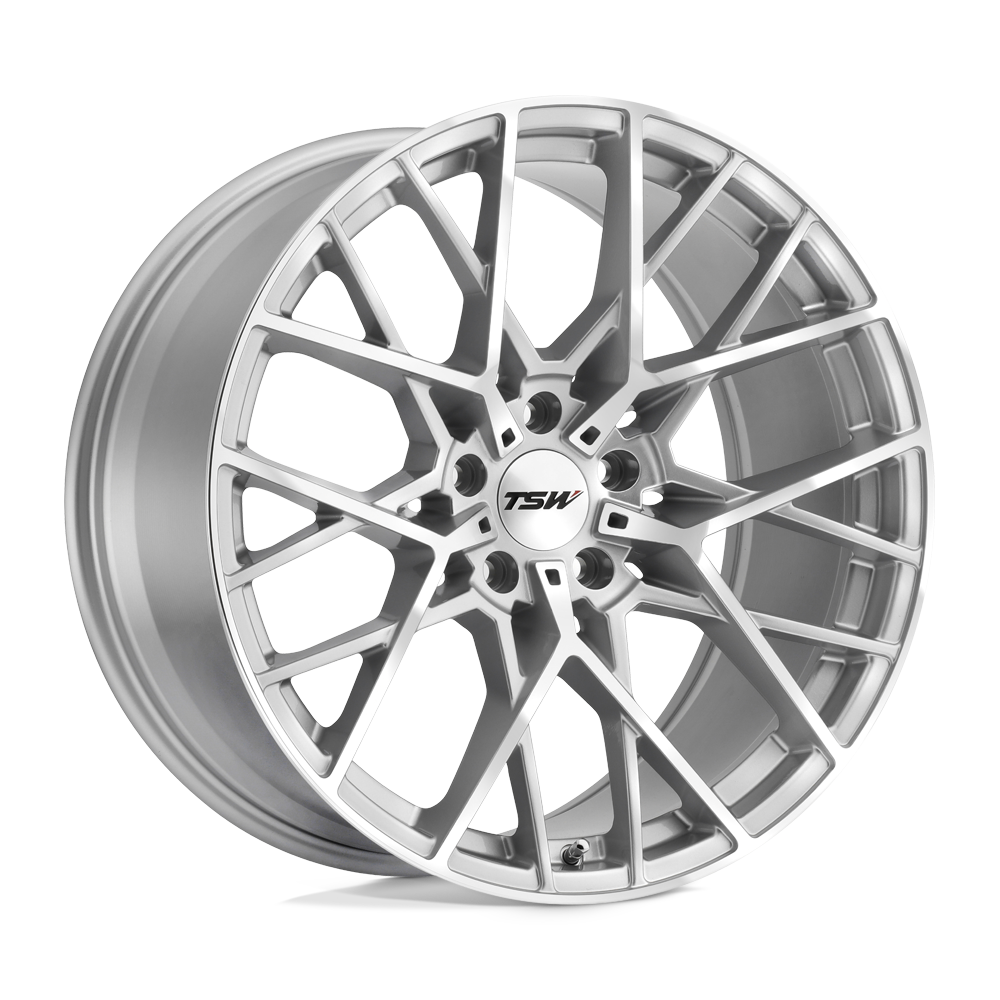 TSW SEBRING 18X9.5 35 5X112/5X112 SILVER W/ MIRROR CUT FACE