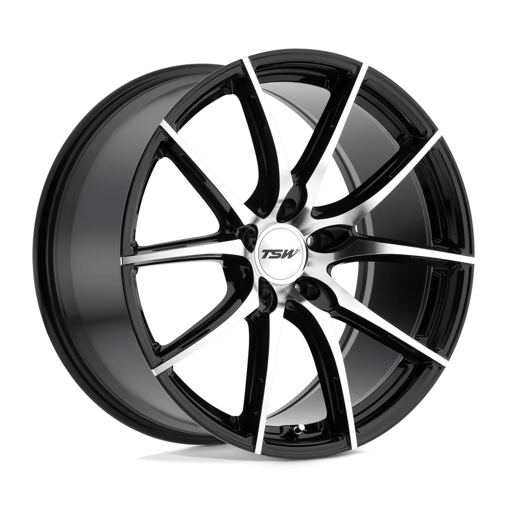 TSW SPRINT 19X9.5 35 5X112/5X112 GLOSS BLACK W/ MIRROR CUT FACE