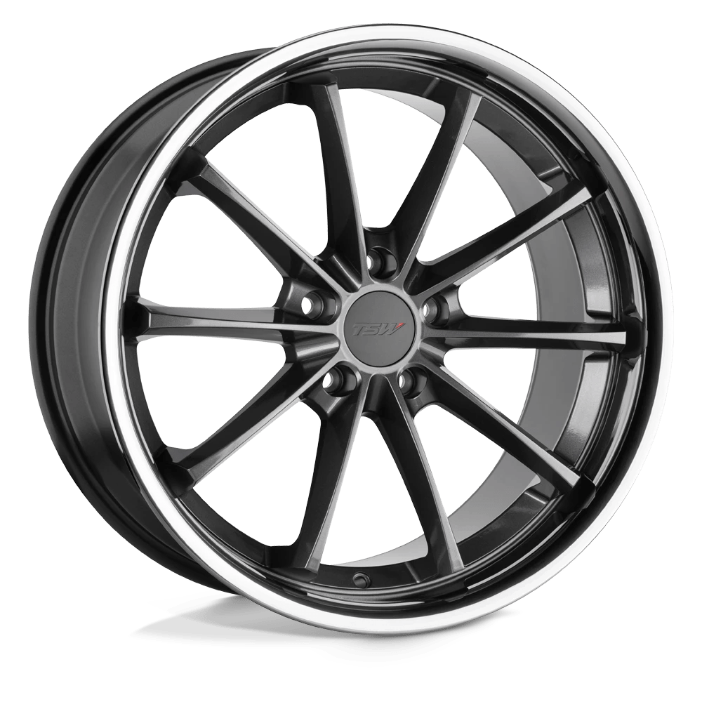 TSW SWEEP 20X10 40 5X114.3/5X4.5 GLOSS GUNMETAL W/ STAINLESS LIP