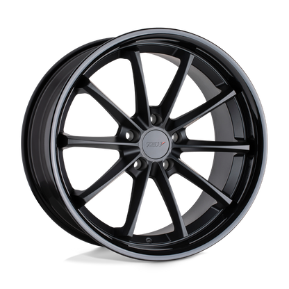 TSW SWEEP 18X8.5 35 5X120/5X4.72 MATTE BLACK W/ GLOSS BLACK LIP