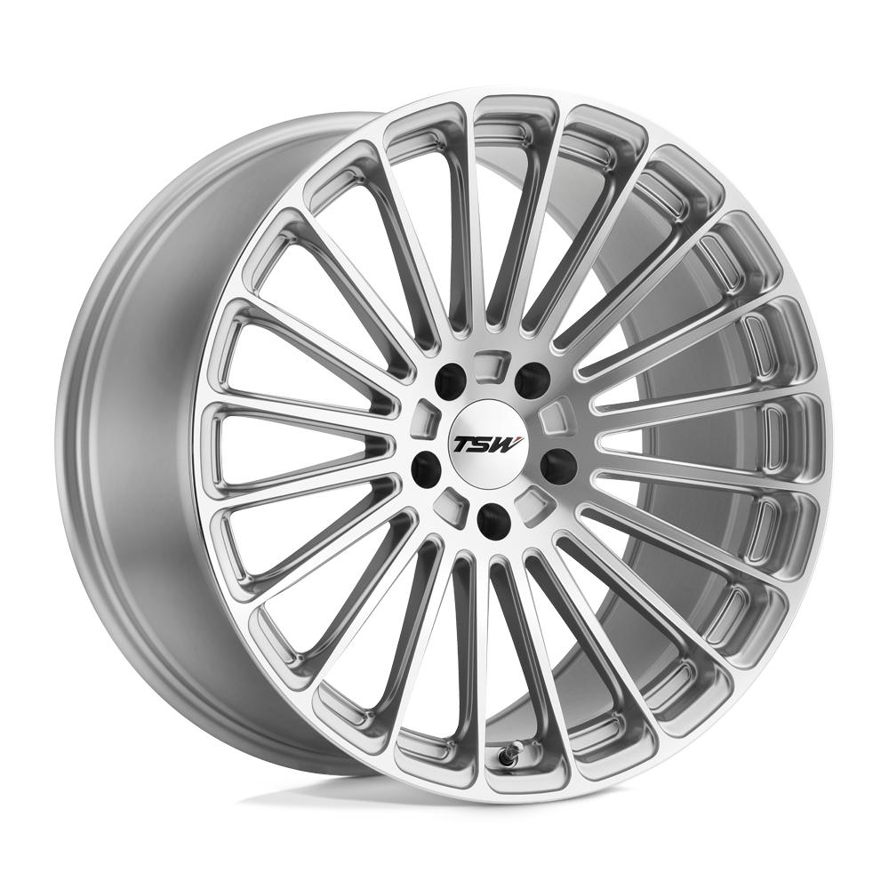 TSW TURBINA 17X8 35 5X100/5X100 TITANIUM SILVER W/ MIRROR CUT FACE
