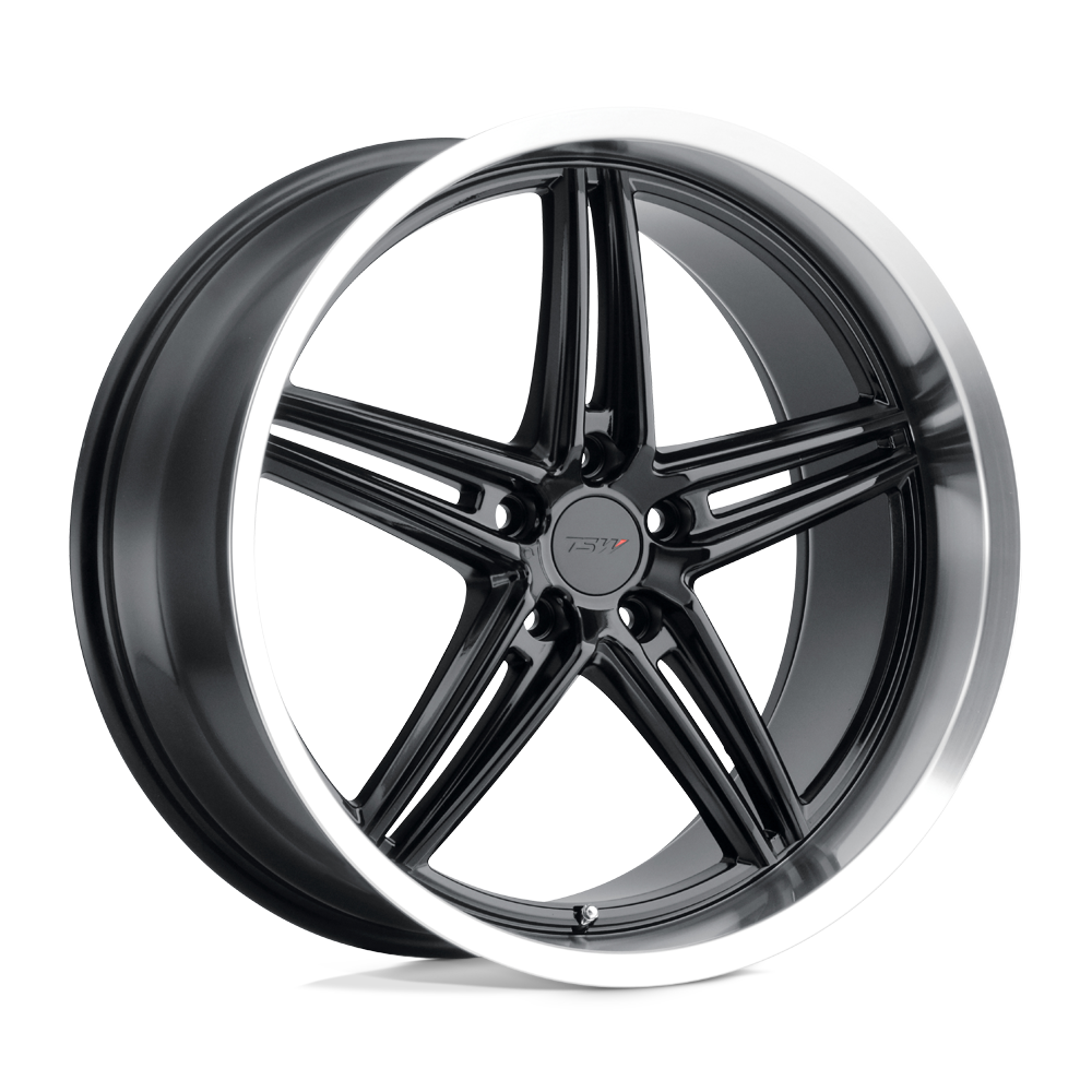 TSW VARIANTE 18X8.5 35 5X120/5X4.72 GLOSS BLACK W/ MACHINED LIP