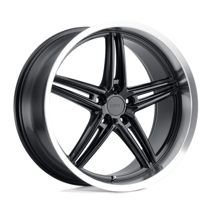 TSW VARIANTE 18X9.5 39 5X114.3/5X4.5 GLOSS BLACK W/ MACHINED LIP