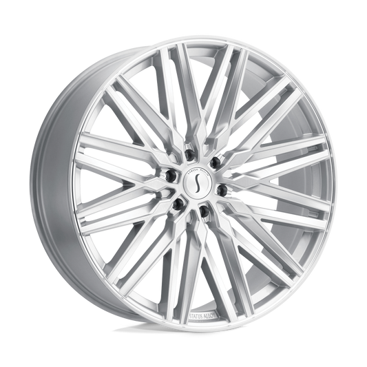 STATUS ADAMAS 22X9.5 25 6X139.7 SILVER W/ MIRROR CUT FACE