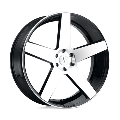 STATUS EMPIRE 22X9.5 15 5X120/5X4.72 GLOSS BLACK W/ MACHINED FACE