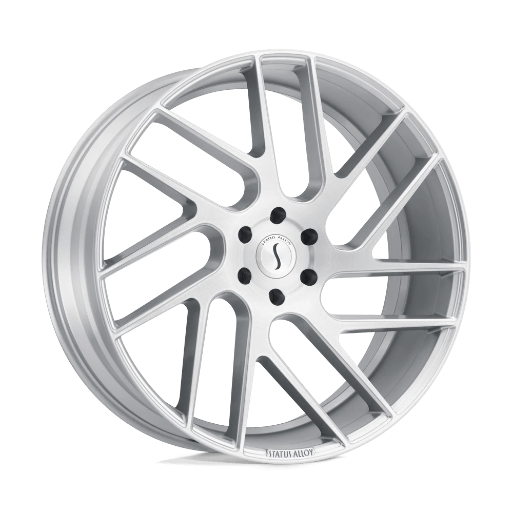 Status JUGGERNAUT 20X9 5 6X139.7/6X5.5 SILVER W/ BRUSHED MACHINED FACE