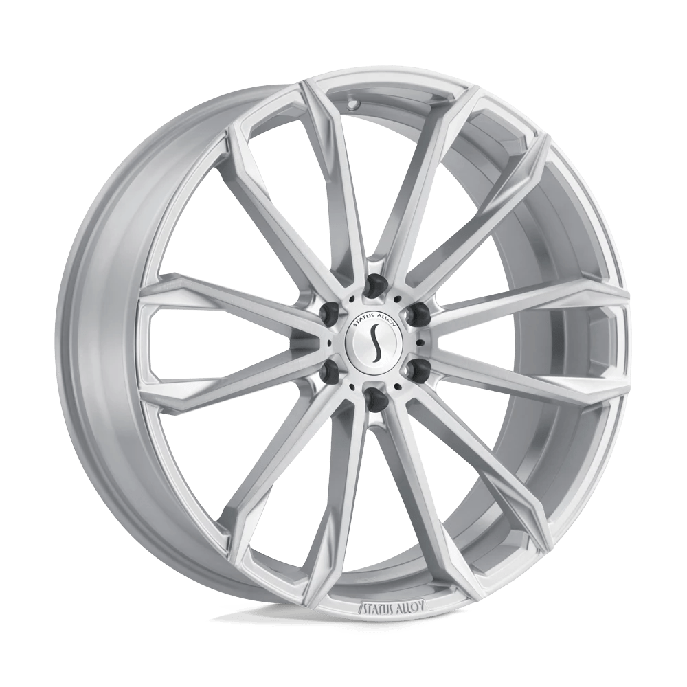 Status MASTADON 20X9 30 5X114.3/5X4.5 SILVER W/ BRUSHED MACHINED FACE