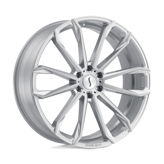 STATUS MASTADON 22X9.5 15 6X139.7 SILVER W/ BRUSHED MACHINED FACE