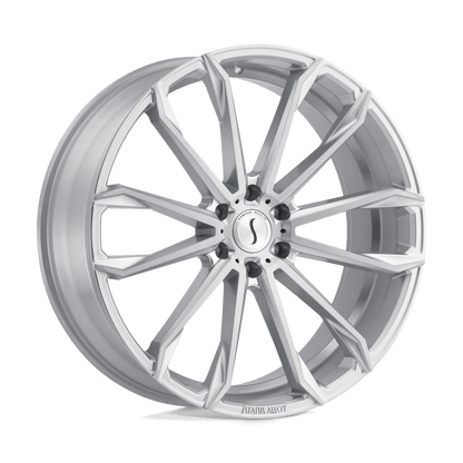 Status MASTADON 20X9 25 6X120/6X120 SILVER W/ BRUSHED MACHINED FACE