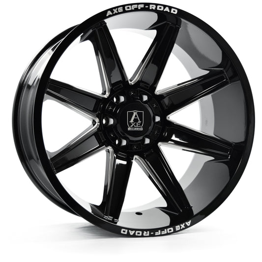 AXE Artemis 20x12 -44 8x170 Gloss Black Milled
