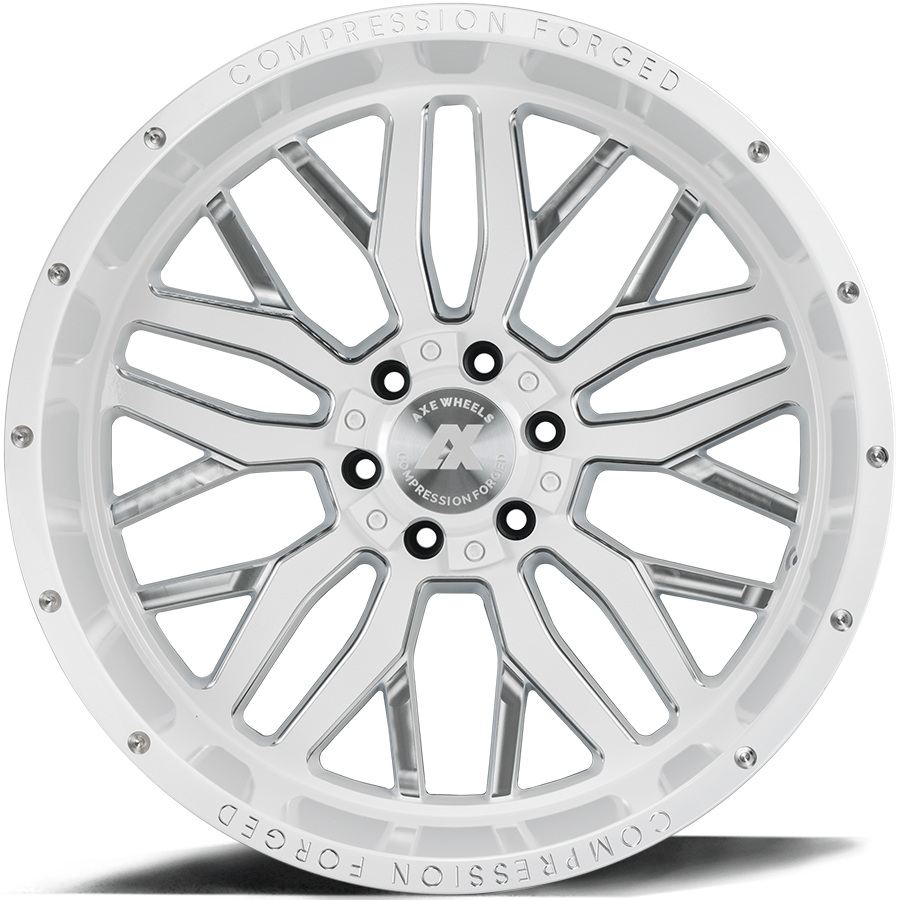 AXE Compression Forged Off-Road AX1.3 22x12 -44 8x165.1 (8x6.5) Gloss White Milled