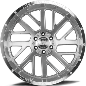 AXE Compression Forged Off-Road AX2.1 20x12 -44 8x165.1 (8x6.5) Silver Brush Milled