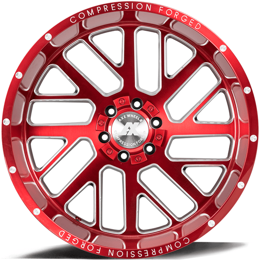 AXE Compression Forged Off-Road AX2.2 22x10 -19 6x135/6x139.7 (6x5.5) Candy Red