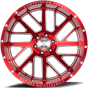 AXE Compression Forged Off-Road AX2.2 22x10 -19 6x135/6x139.7 (6x5.5) Candy Red
