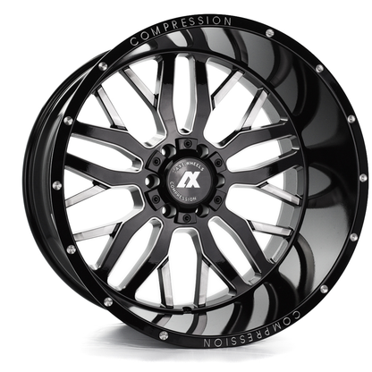 AXE Compression Forged Off-Road AX1.0 22x14 -76 8x165.1 (8x6.5) Gloss Black Milled