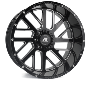 AXE Compression Forged Off-Road AX2.0 20x12 -44 8x180 Gloss Black Milled